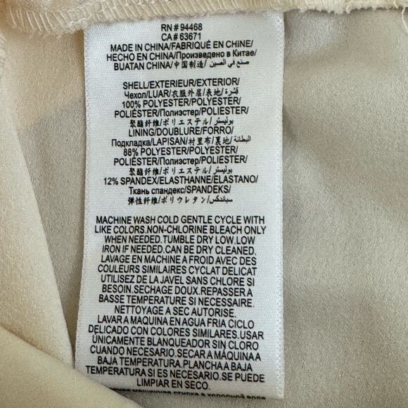 BCBGeneration Pants Womens XS Paperbag Waist Tie Belt Pale Pink Pull On READ - Picture 8 of 15